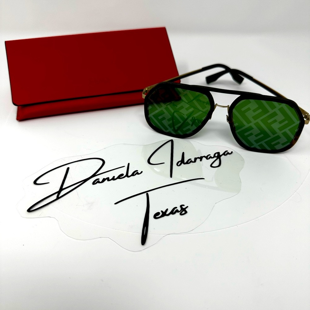 Brand new FENDI monogram aviator sunglasses.